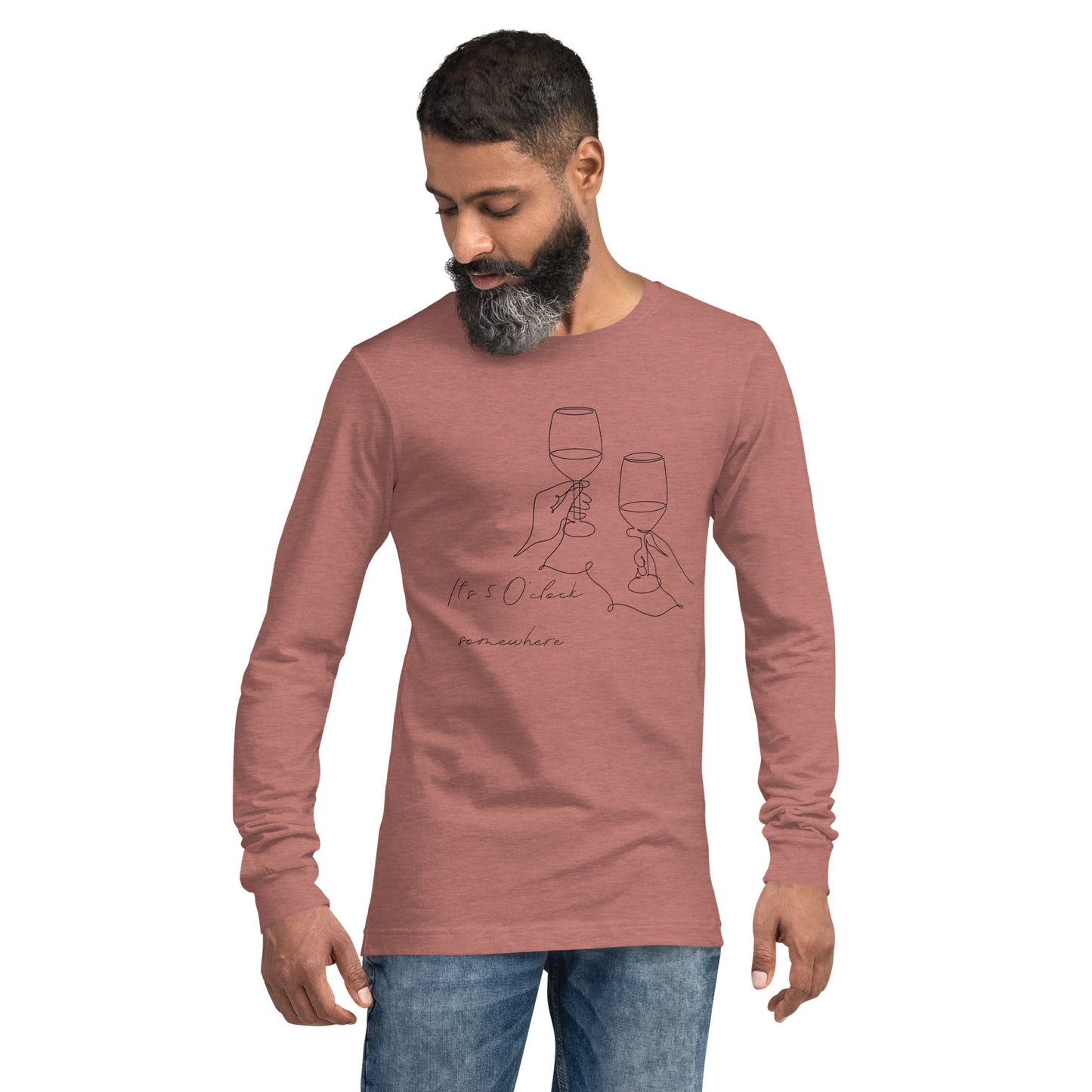 After Five Long Sleeve Shirt - Left Placement product image 11 in Dark Grey Heather, size XL, with front view and left placement.