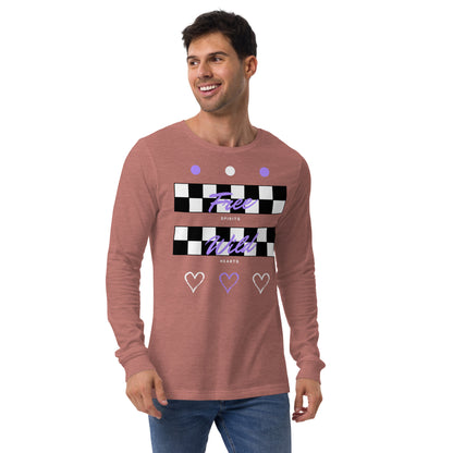 Freeborne Long Sleeve Shirt - Left Placement image 17: Maroon version, size S with front view of the Free Spirits range.