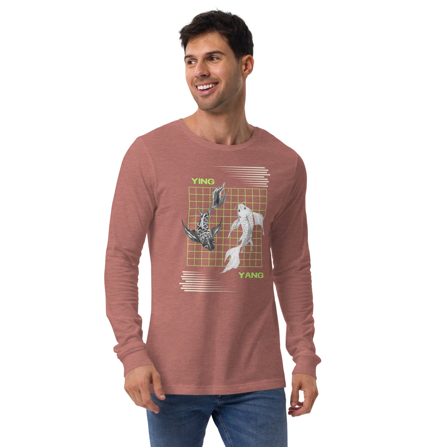 Equinoxe Long Sleeve Shirt image 23: Red version, size L with front view of the Ying and Yang range.