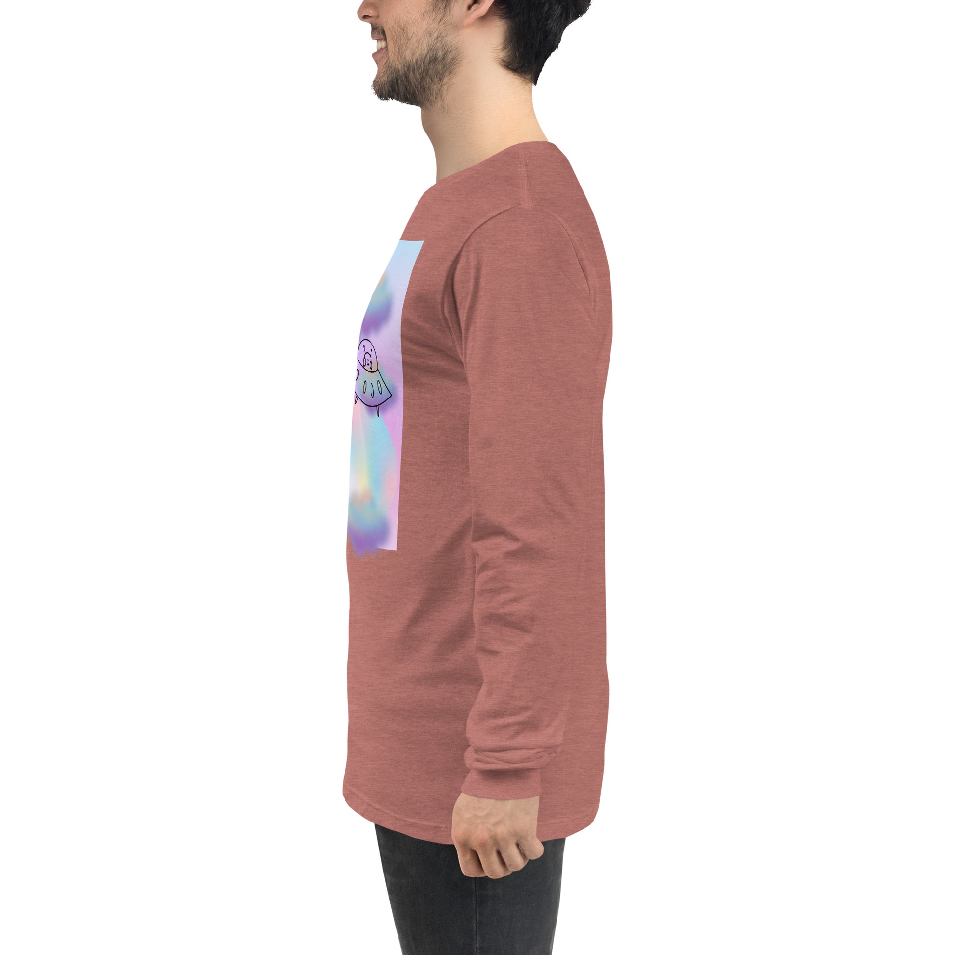 Image 51 of Poppy Sprinkle Theory Long Sleeve Shirt - Left Placement, size XS, with You're the Sprinkle to My Cupcake artwork visible in left-side angle.