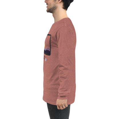 Avenor Long Sleeve Shirt by R.A. Apparel, image 69, left-side angle, Gold, size XL, design placement.