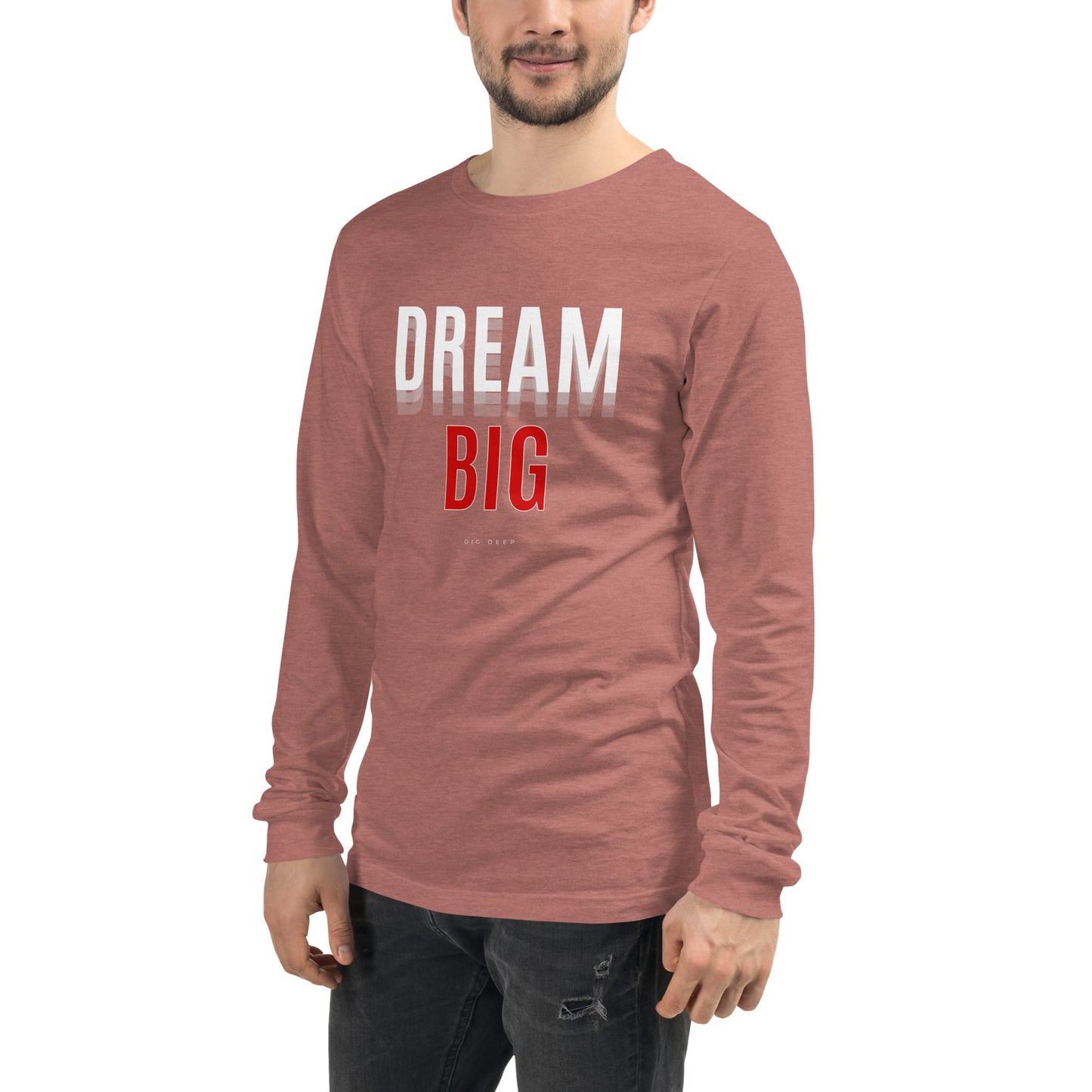 Skyline Dream Long Sleeve Shirt - Left Placement product image 27 in Heather Forest, size S, with front view, left-side angle and left placement.