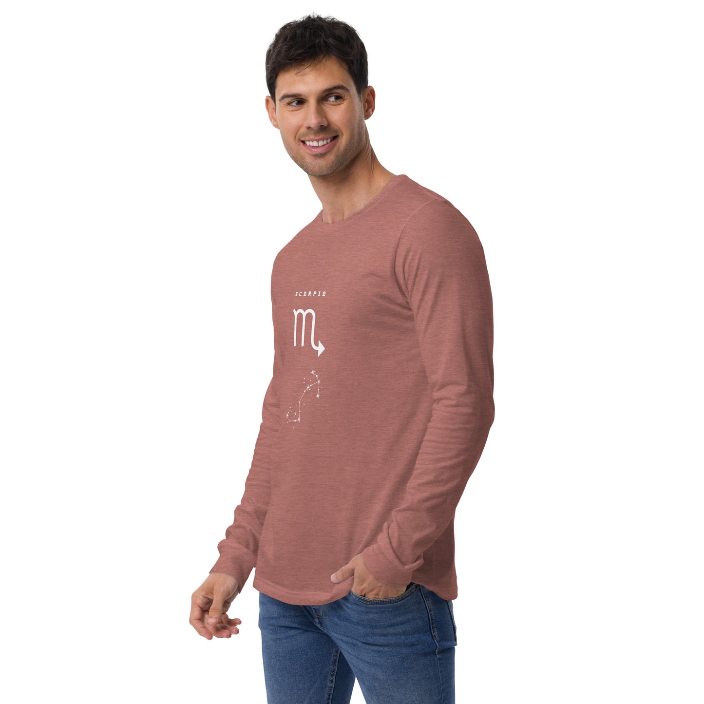 Sabletide Long Sleeve Shirt - Left Placement image 24: Maroon version, size 2XL with front view, left-side angle of the Scorpio range.