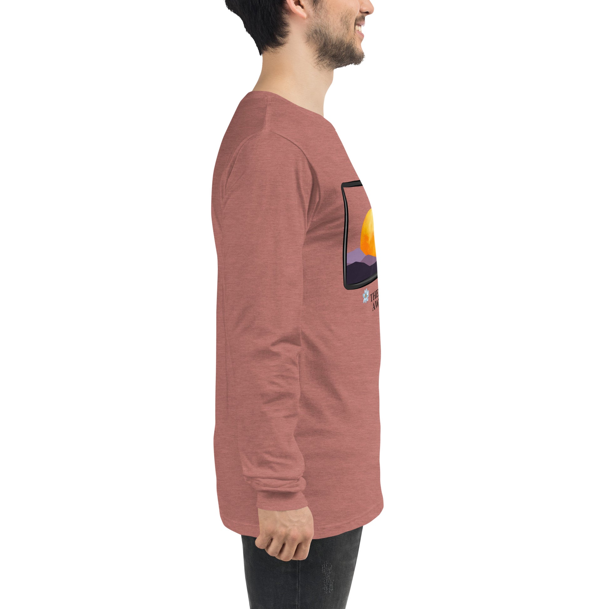 Avenor Long Sleeve Shirt image 70 in Gold, size 2XL, showing right-side angle for the The View Awaits design.