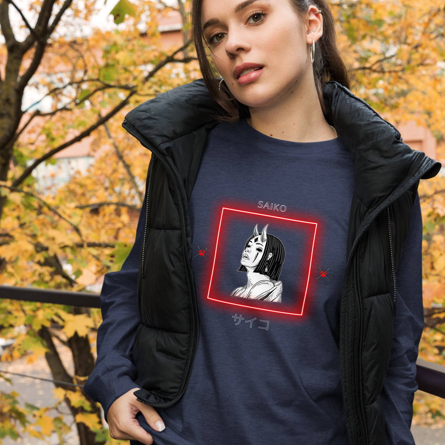 Saiko Long Sleeve Shirt - Left Placement product image 38 in True Royal, size S, with front view and left placement.