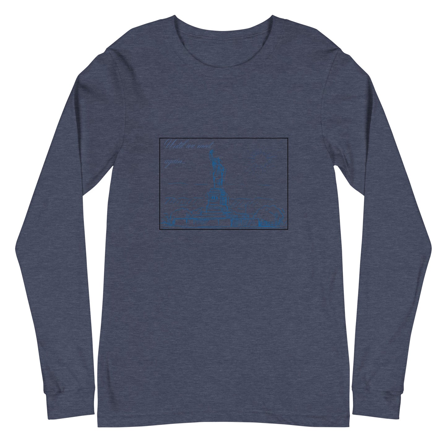 Farewell Bloom Long Sleeve Shirt - Left Placement image 8 in Black, size S, showing front view for the Until We Meet Again design.