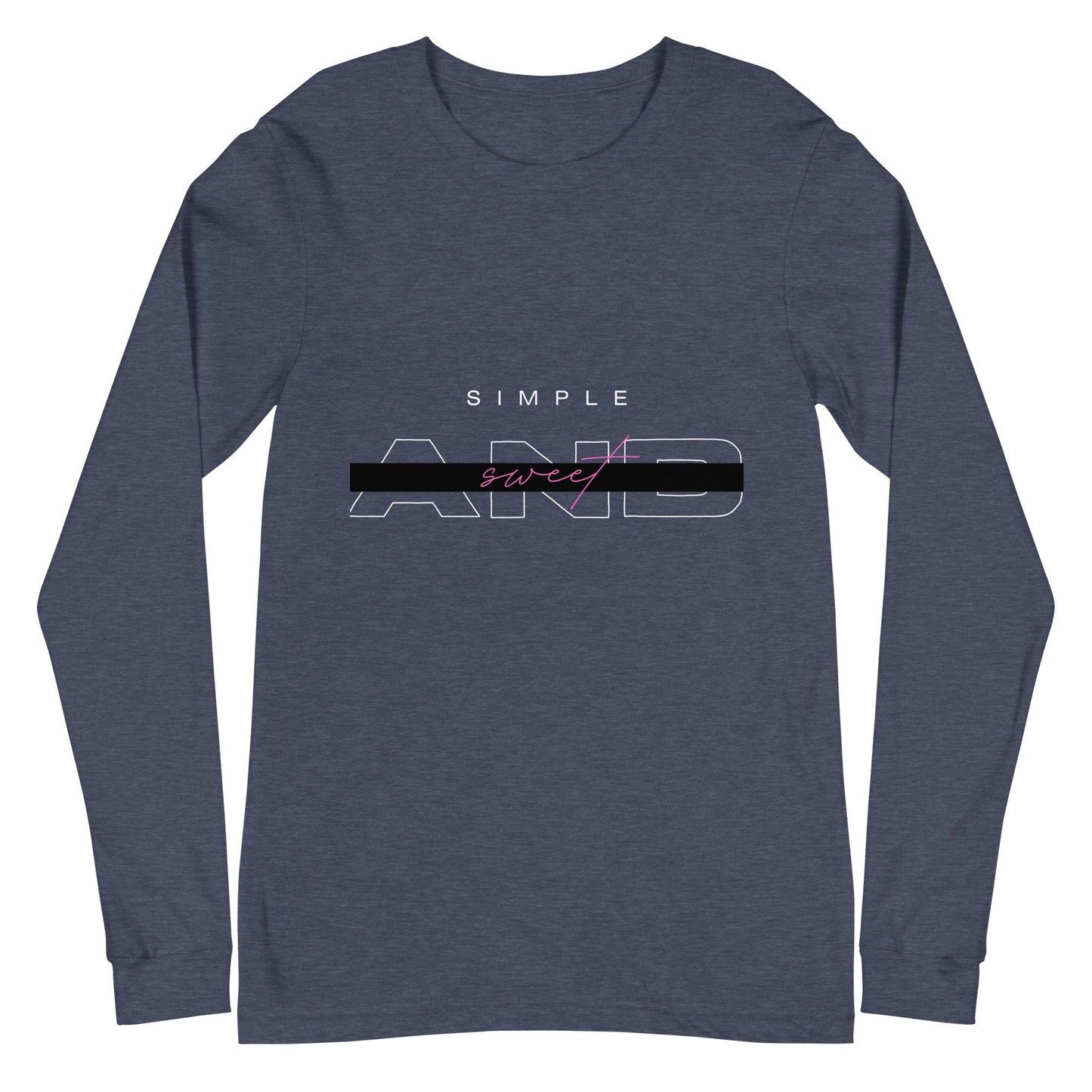 Sweet Minimal Long Sleeve Shirt - Left Placement product image 10 in Black, size L, with front view and left placement.