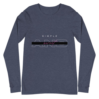 Sweet Minimal Long Sleeve Shirt - Left Placement product image 10 in Black, size L, with front view and left placement.