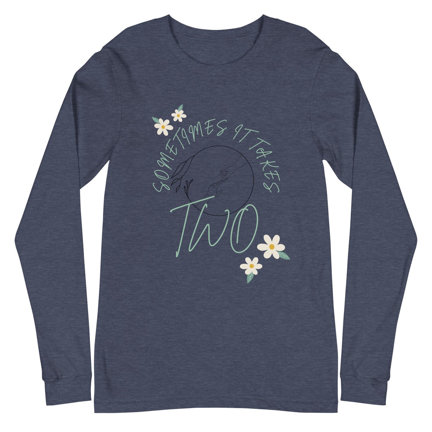 Duet Long Sleeve Shirt - Left Placement product image 9 in Black, size M, with front view and left placement.