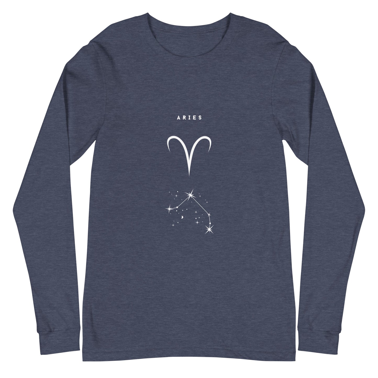 Image 9 of Black Marsborne Long Sleeve Shirt - Left Placement, size M, with Aries artwork visible in front view.