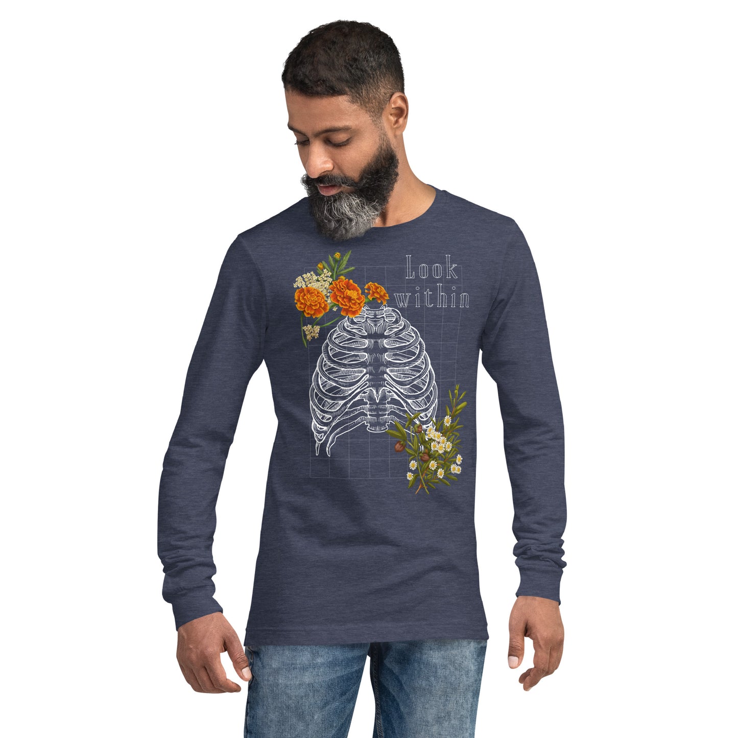 Innerline Long Sleeve Shirt - Left Placement product image 27 in Red, size M, with front view and left placement.