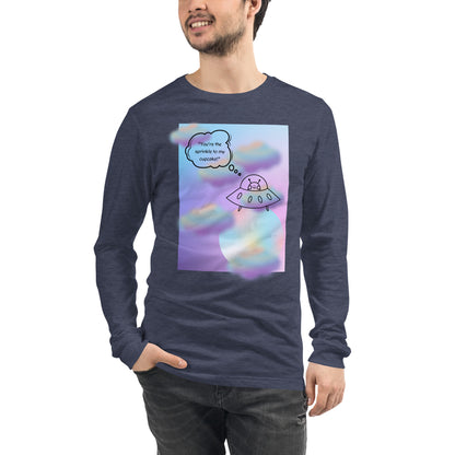 Sprinkle Theory Long Sleeve Shirt - Left Placement product image 79 in Athletic Heather, size L, with front view and left placement.