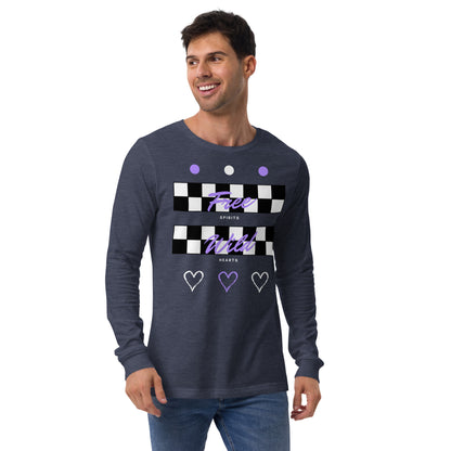 Freeborne Long Sleeve Shirt - Left Placement product image 27 in Heather Forest, size S, with front view and left placement.