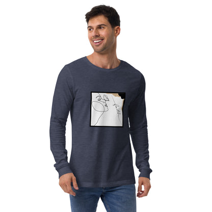 Image 25 of Heather Forest Faithline Long Sleeve Shirt - Left Placement, size XL, with Faith artwork visible in front view.