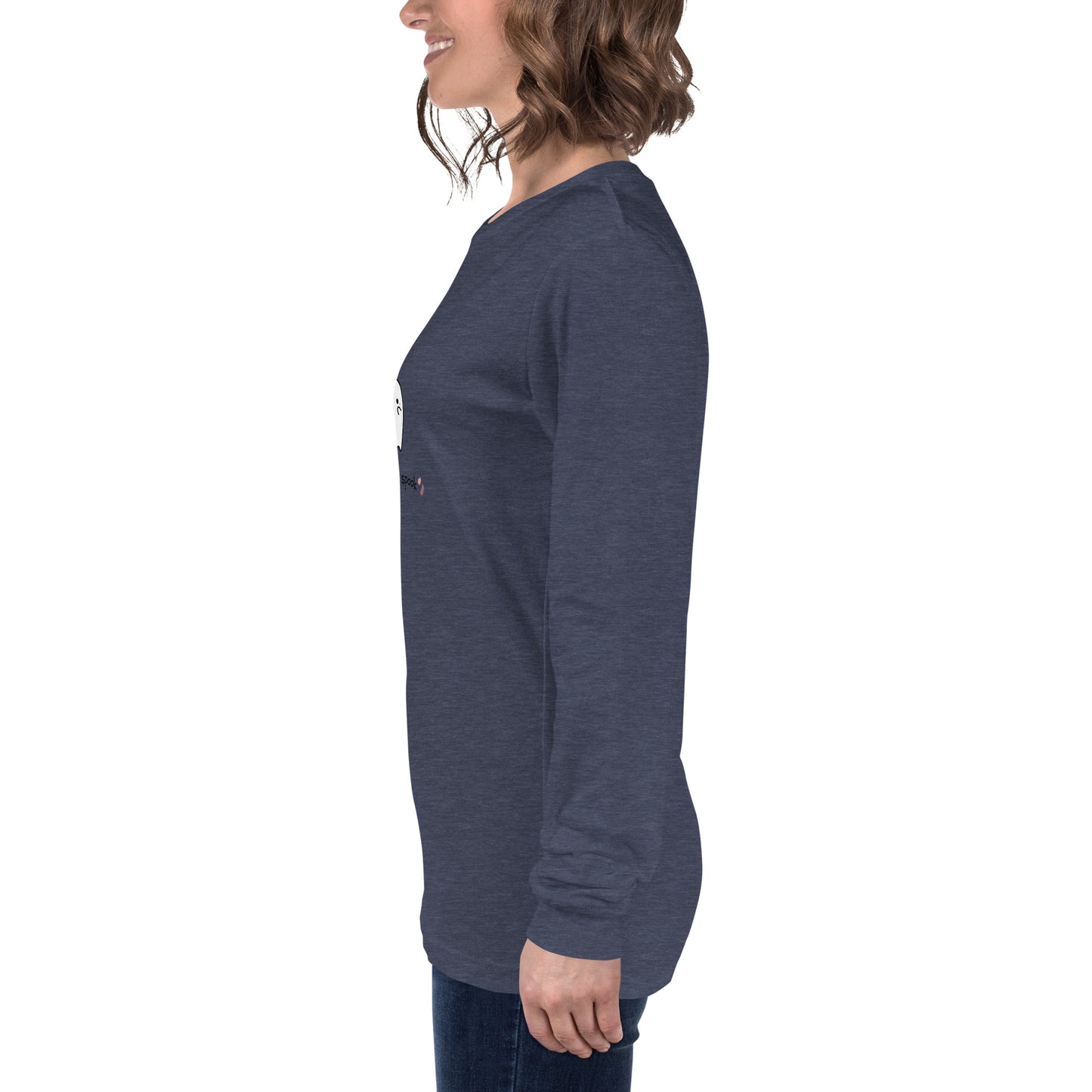 Cute Haunt Long Sleeve Shirt - Left Placement image 81: Sand Dune version, size XS with left-side angle of the Too Cute to Spook range.