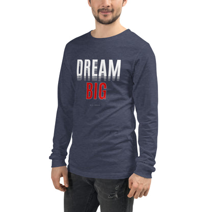 Skyline Dream Long Sleeve Shirt - Left Placement image 47: Heather Deep Teal version, size S with front view, left-side angle of the Dream Big range.