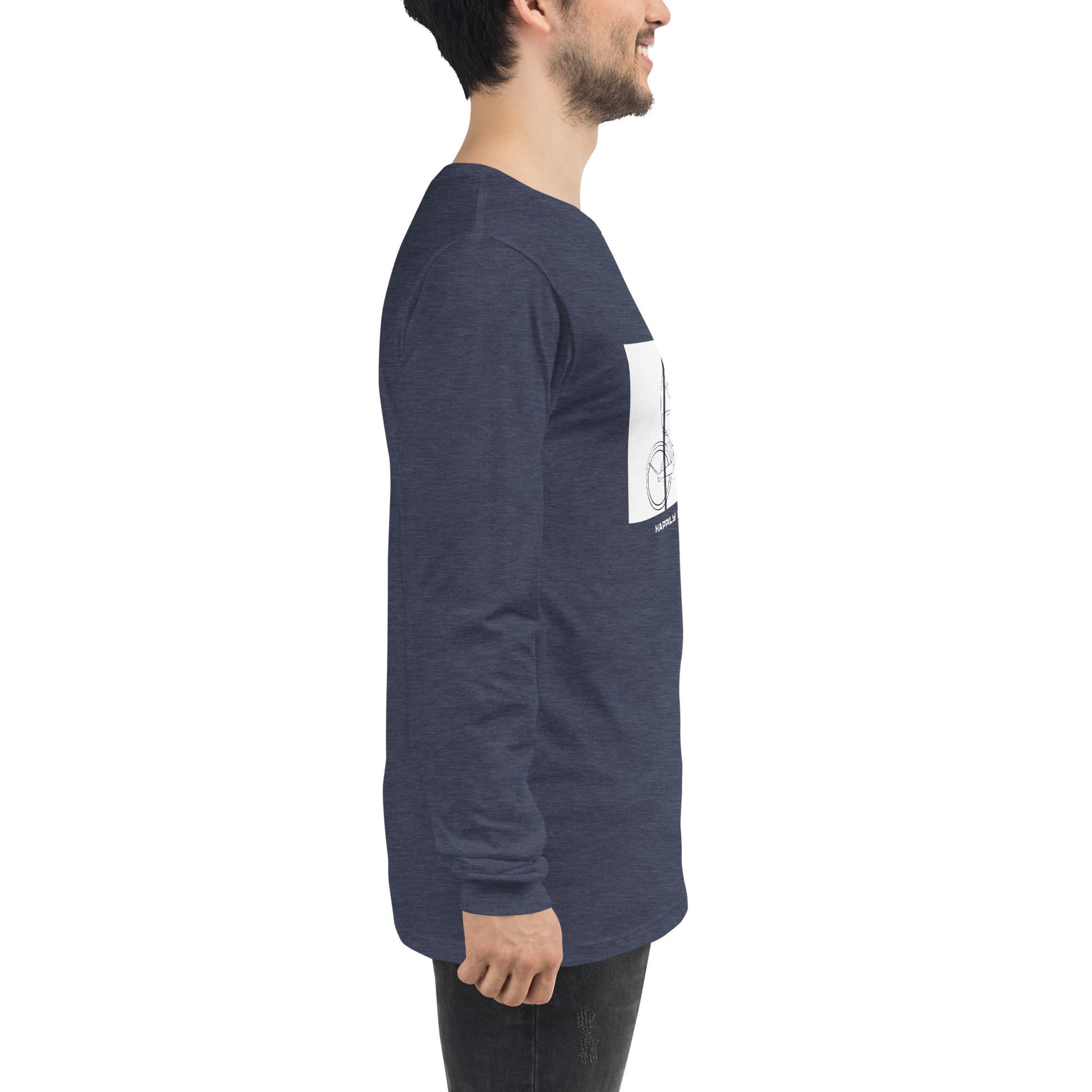 Image 82 of Sand Dune Ever After Long Sleeve Shirt - Left Placement, size S, with Happily Ever After artwork visible in right-side angle.