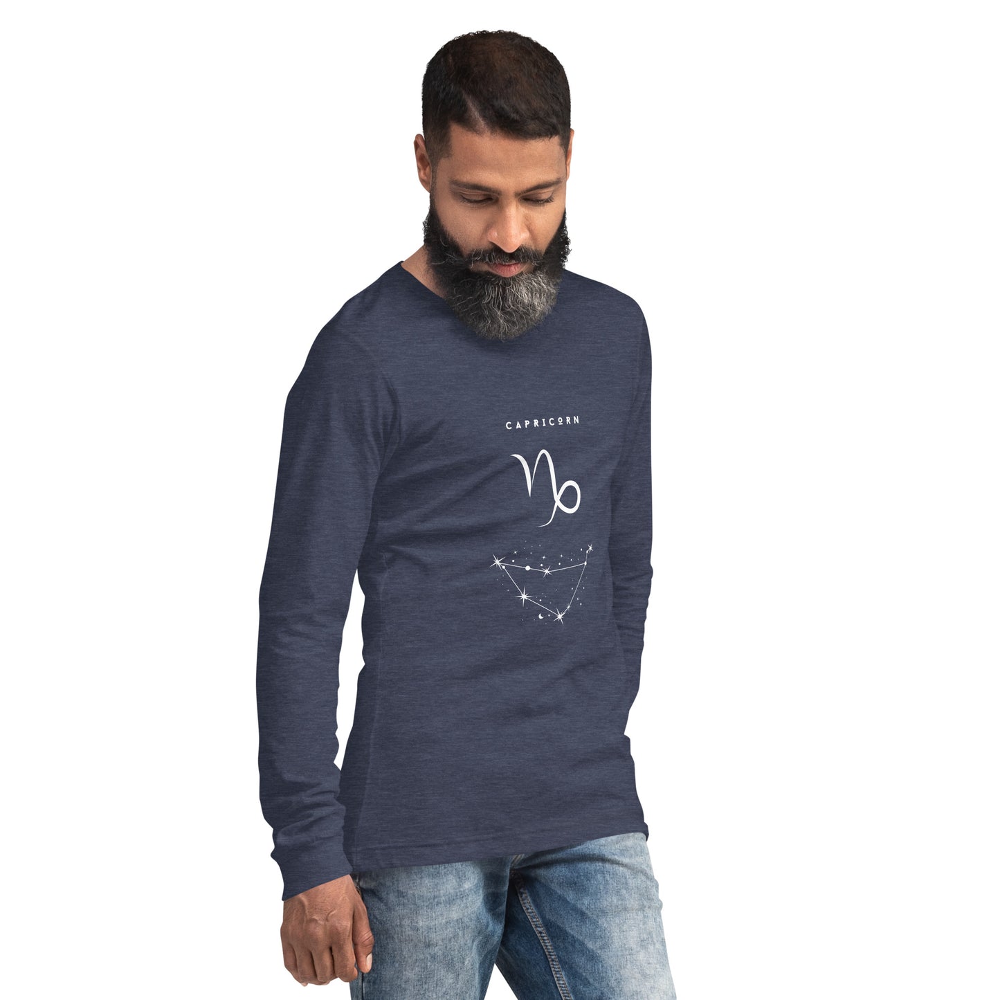 Montaire Long Sleeve Shirt by R.A. Apparel, image 36, front view, right-side angle, Heather Forest, size 2XL, design placement.