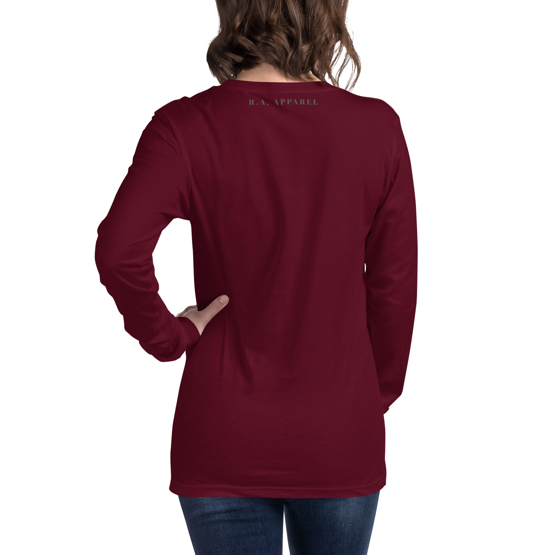 Solmane Long Sleeve Shirt - Left Placement product image 10 in Black, size L, with back view and left placement.