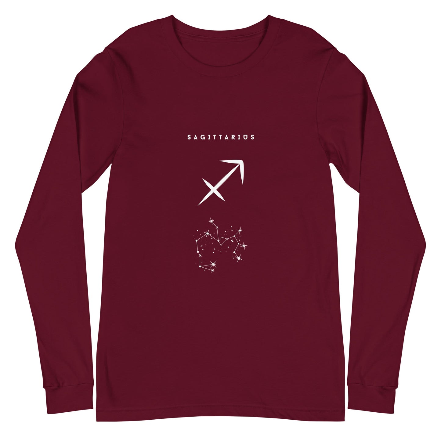 Arrowborne Long Sleeve Shirt - Left Placement by R.A. Apparel, image 4, front view, Black Heather, size L, left placement.