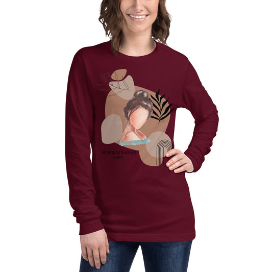 Blind Signal Long Sleeve Shirt - Left Placement 38 product image 1 in Navy, size XS, with front view and left placement.