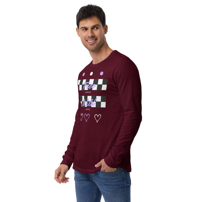 Freeborne Long Sleeve Shirt - Left Placement by R.A. Apparel, image 6, front view, left-side angle, Black, size XS, left placement.