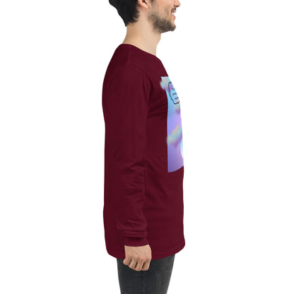 Sprinkle Theory Long Sleeve Shirt - Left Placement product image 16 in Maroon, size XS, with right-side angle and left placement.
