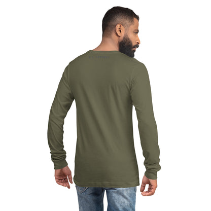 Urban Long Sleeve Shirt - Left Placement product image 7 in Black, size XS, with back view and left placement.