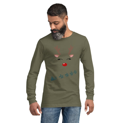 Northern Run Long Sleeve Shirt - Left Placement product image 7 in Maroon, size XS, with front view and left placement.