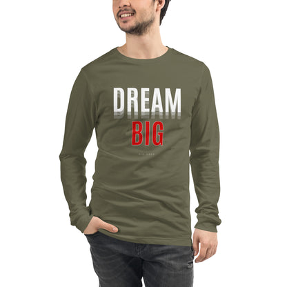 Skyline Dream Long Sleeve Shirt - Left Placement by R.A. Apparel, image 9, front view, Black, size L, left placement.