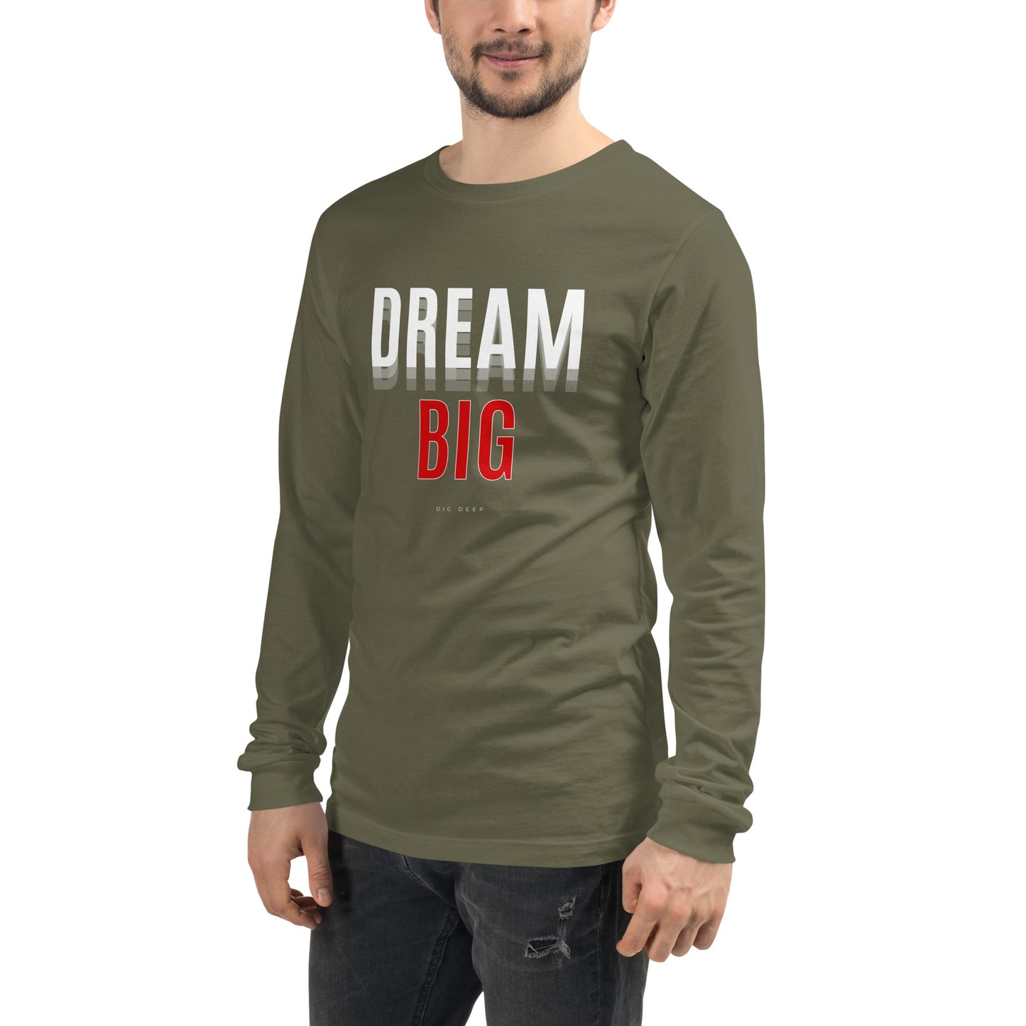 Skyline Dream Long Sleeve Shirt - Left Placement product image 11 in Navy, size XS, with front view, left-side angle and left placement.