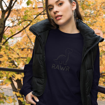 Wild Call Long Sleeve Shirt - Left Placement by R.A. Apparel, image 11, front view, Maroon, size XL, left placement.