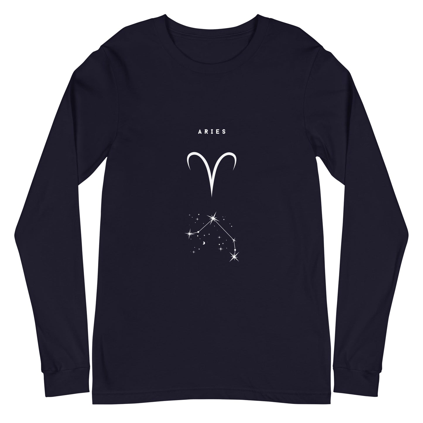 Marsborne Long Sleeve Shirt - Left Placement image 3: Black Heather version, size M with front view of the Aries range.