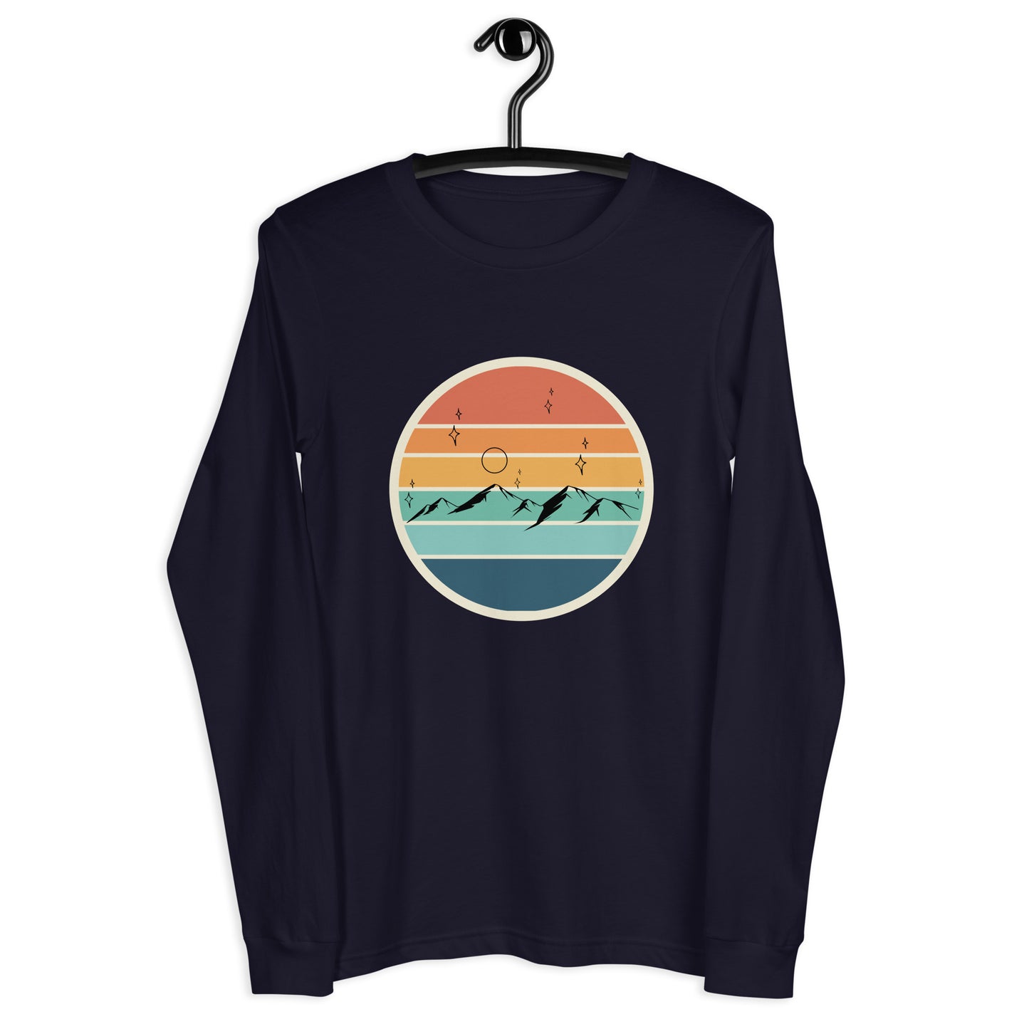 Summitline Long Sleeve Shirt - Left Placement product image 9 in Black, size M, with front view and left placement.