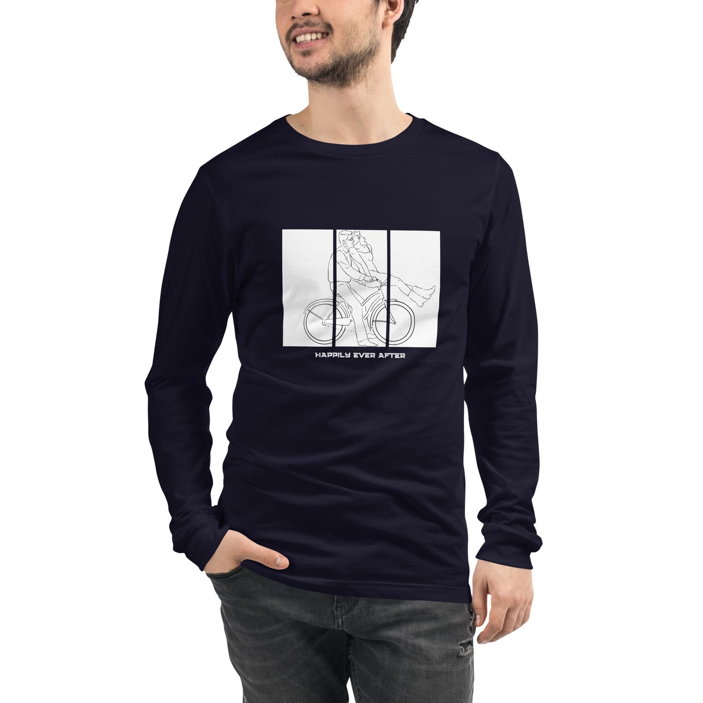 Ever After Long Sleeve Shirt - Left Placement image 25: Red version, size XL with front view of the Happily Ever After range.