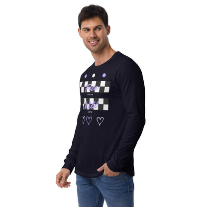 Freeborne Long Sleeve Shirt - Left Placement product image 10 in Black, size XL, with front view, left-side angle and left placement.