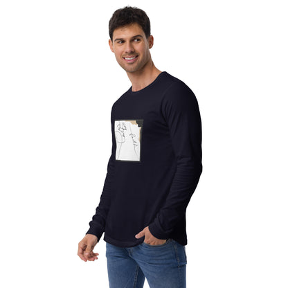 Faithline Long Sleeve Shirt - Left Placement image 10 in Black, size XL, showing front view, left-side angle for the Faith design.