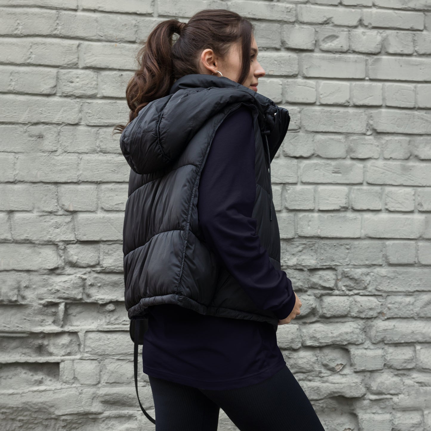 Afterhours Long Sleeve Shirt - Left Placement image 12: Black version, size 2XL with back view, right-side angle of the Night Life range.