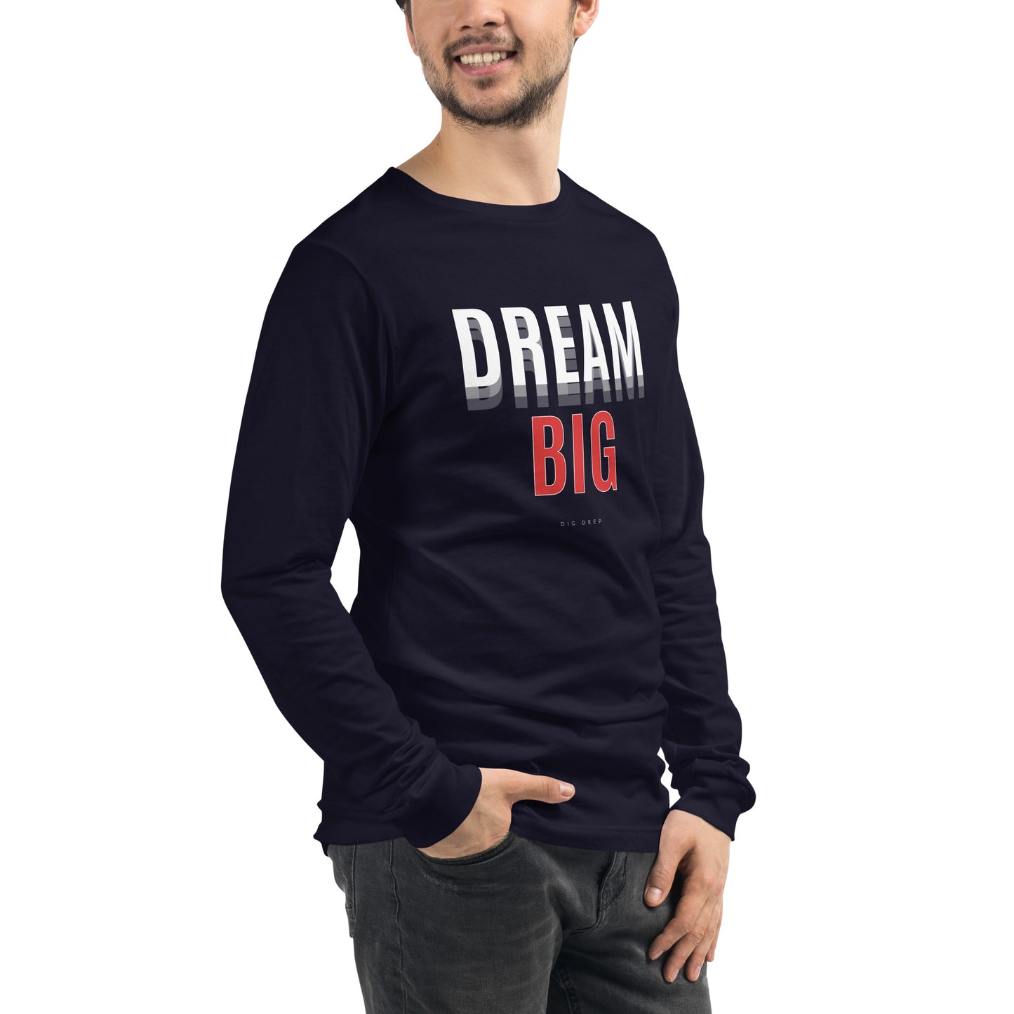 Skyline Dream Long Sleeve Shirt - Left Placement product image 16 in Maroon, size XS, with front view, right-side angle and left placement.