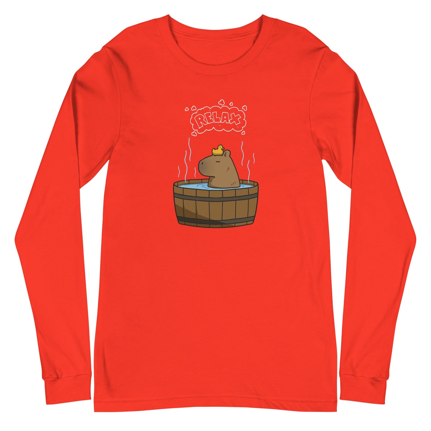 Slow Hour Long Sleeve Shirt - Left Placement by R.A. Apparel, image 11, front view, Black, size XL, left placement.