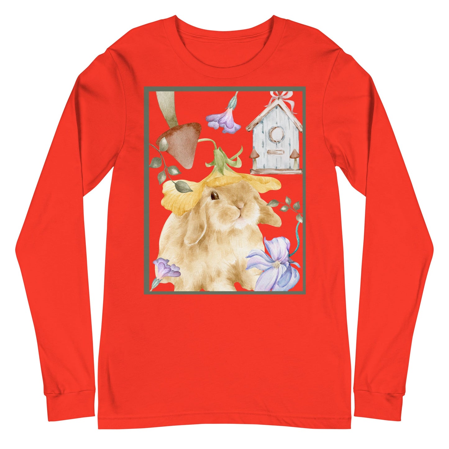Meadow Club Long Sleeve Shirt - Left Placement by R.A. Apparel, image 11, front view, Navy, size XS, left placement.
