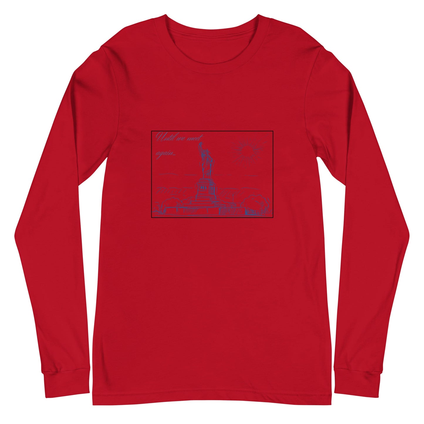 Farewell Bloom Long Sleeve Shirt - Left Placement product image 5 in Black Heather, size XL, with front view and left placement.