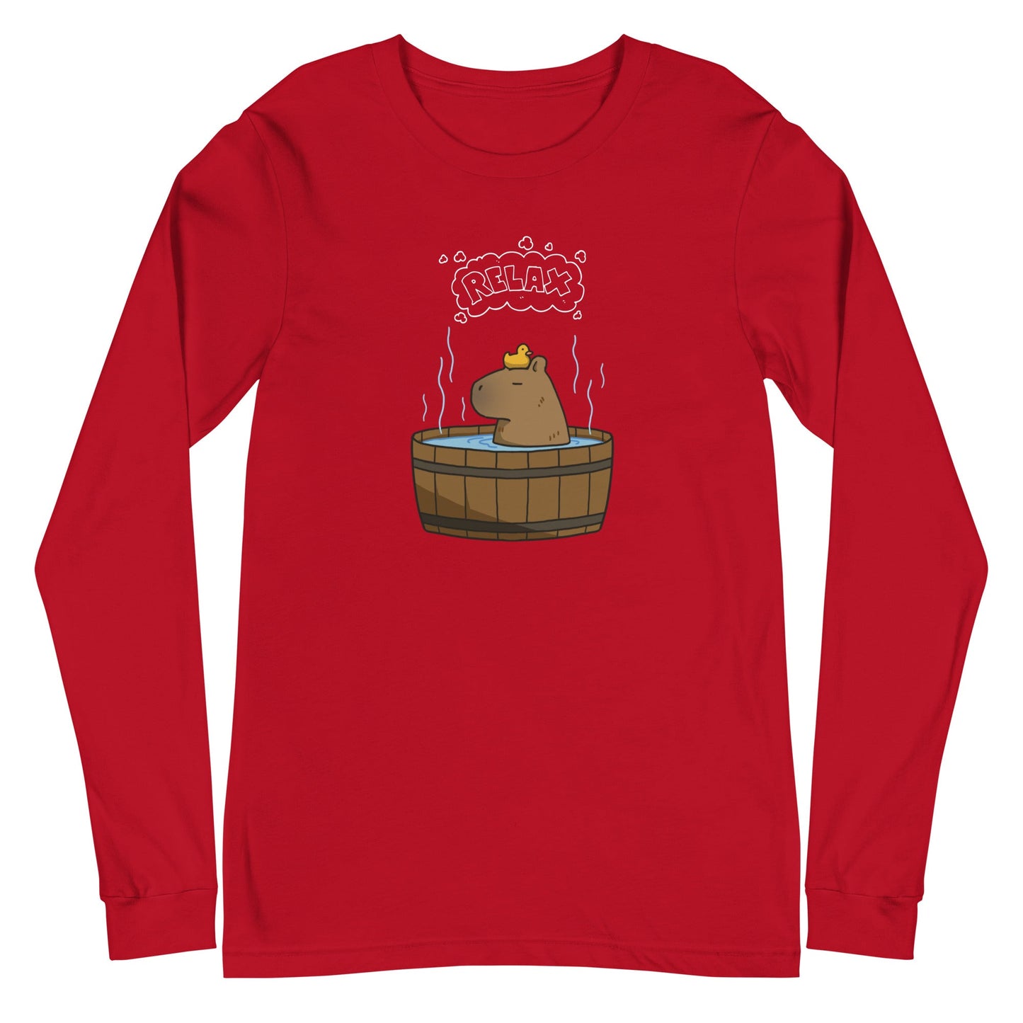 Slow Hour Long Sleeve Shirt - Left Placement by R.A. Apparel, image 5, front view, Black Heather, size XL, left placement.