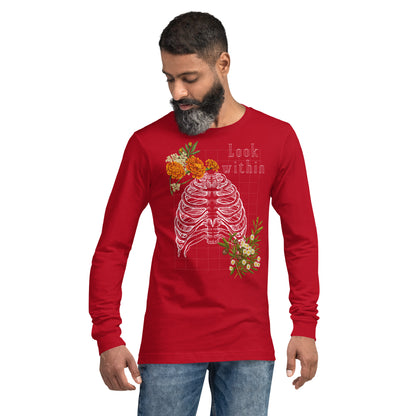 Innerline Long Sleeve Shirt - Left Placement image 11: Black version, size XL with front view of the Look Within range.