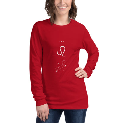 Solmane Long Sleeve Shirt - Left Placement image 21: Maroon version, size M with front view of the Leo range.