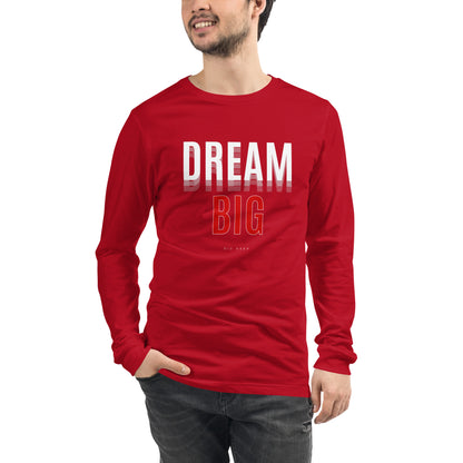 Skyline Dream Long Sleeve Shirt - Left Placement by R.A. Apparel, image 17, front view, Maroon, size S, left placement.