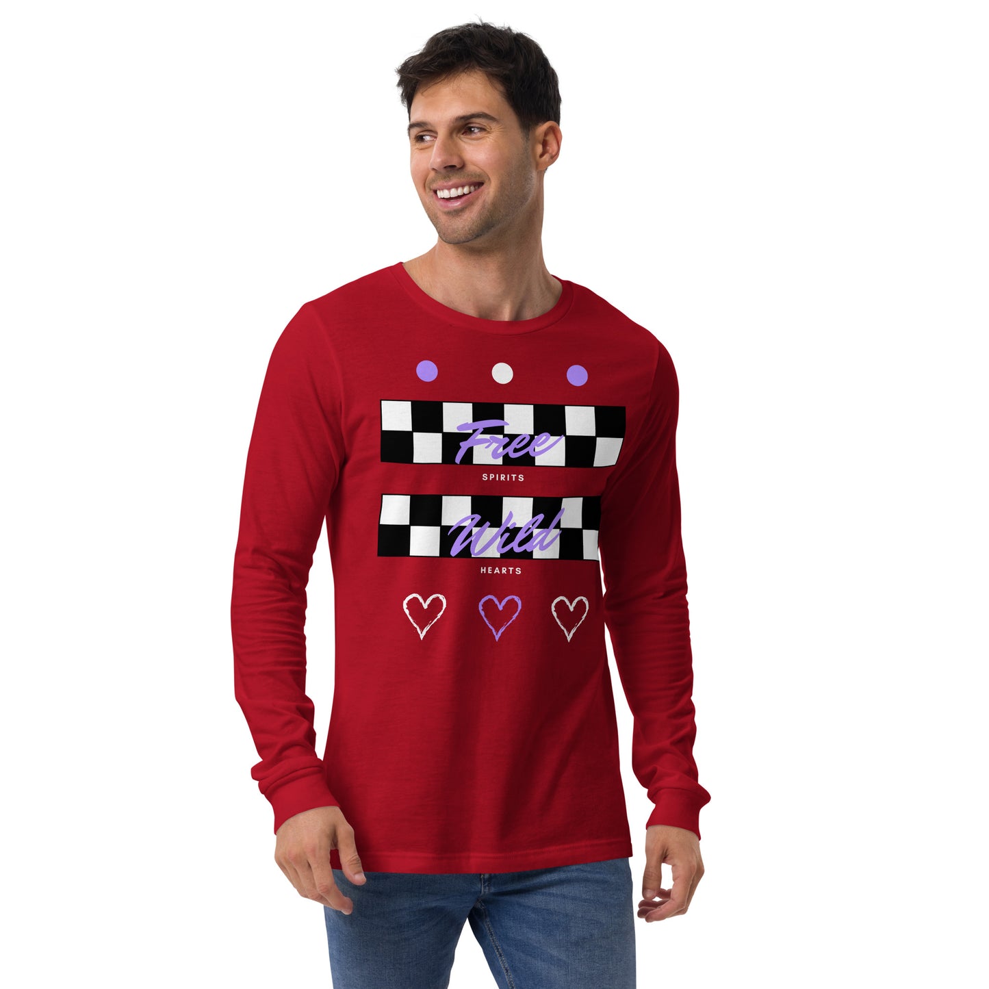 Freeborne Long Sleeve Shirt - Left Placement product image 11 in Navy, size XS, with front view and left placement.