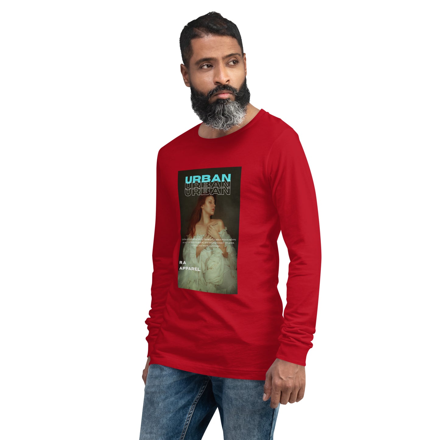 Urban Long Sleeve Shirt - Left Placement image 12: Black version, size 2XL with front view, left-side angle of the Urban range.