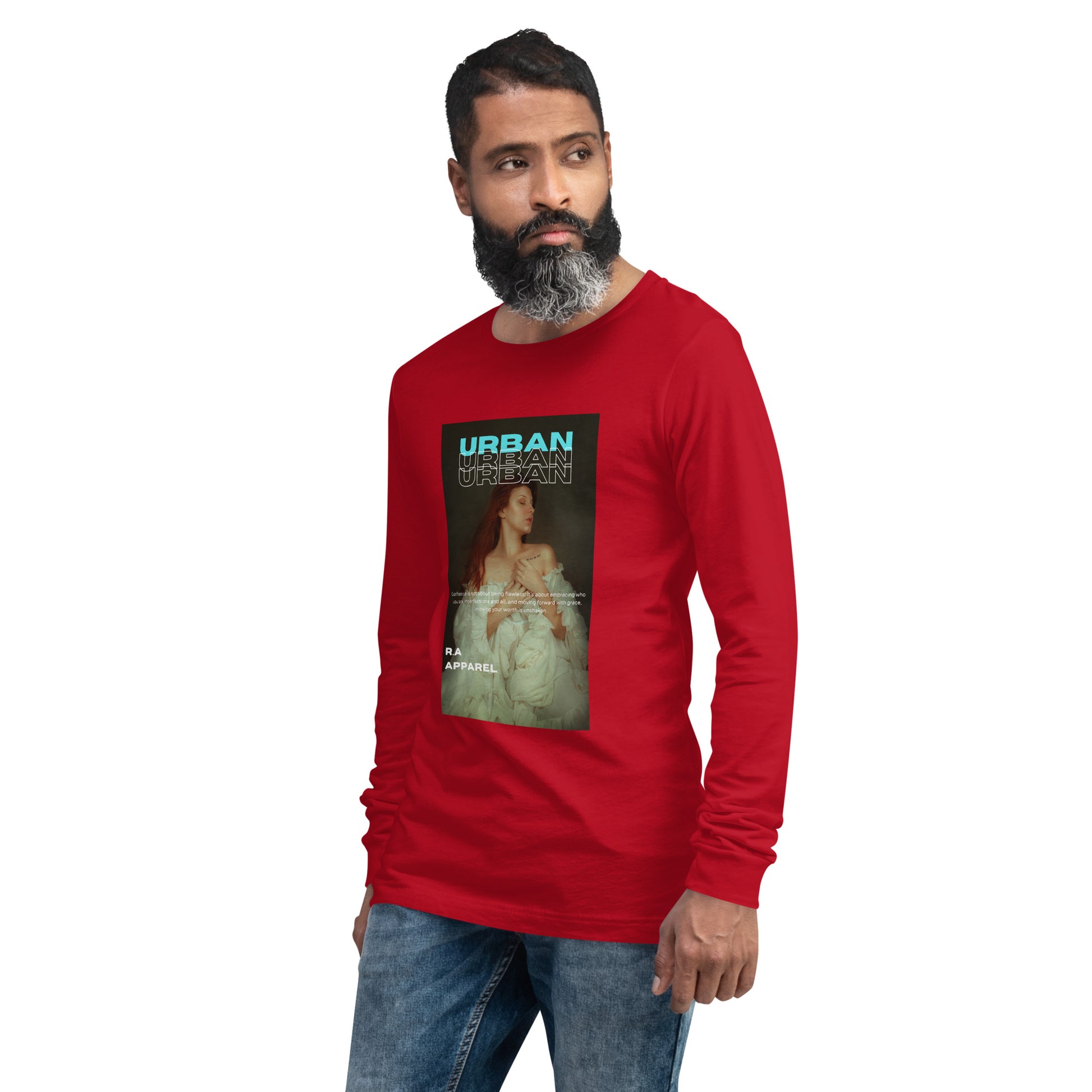 Urban Long Sleeve Shirt - Left Placement image 12: Black version, size 2XL with front view, left-side angle of the Urban range.