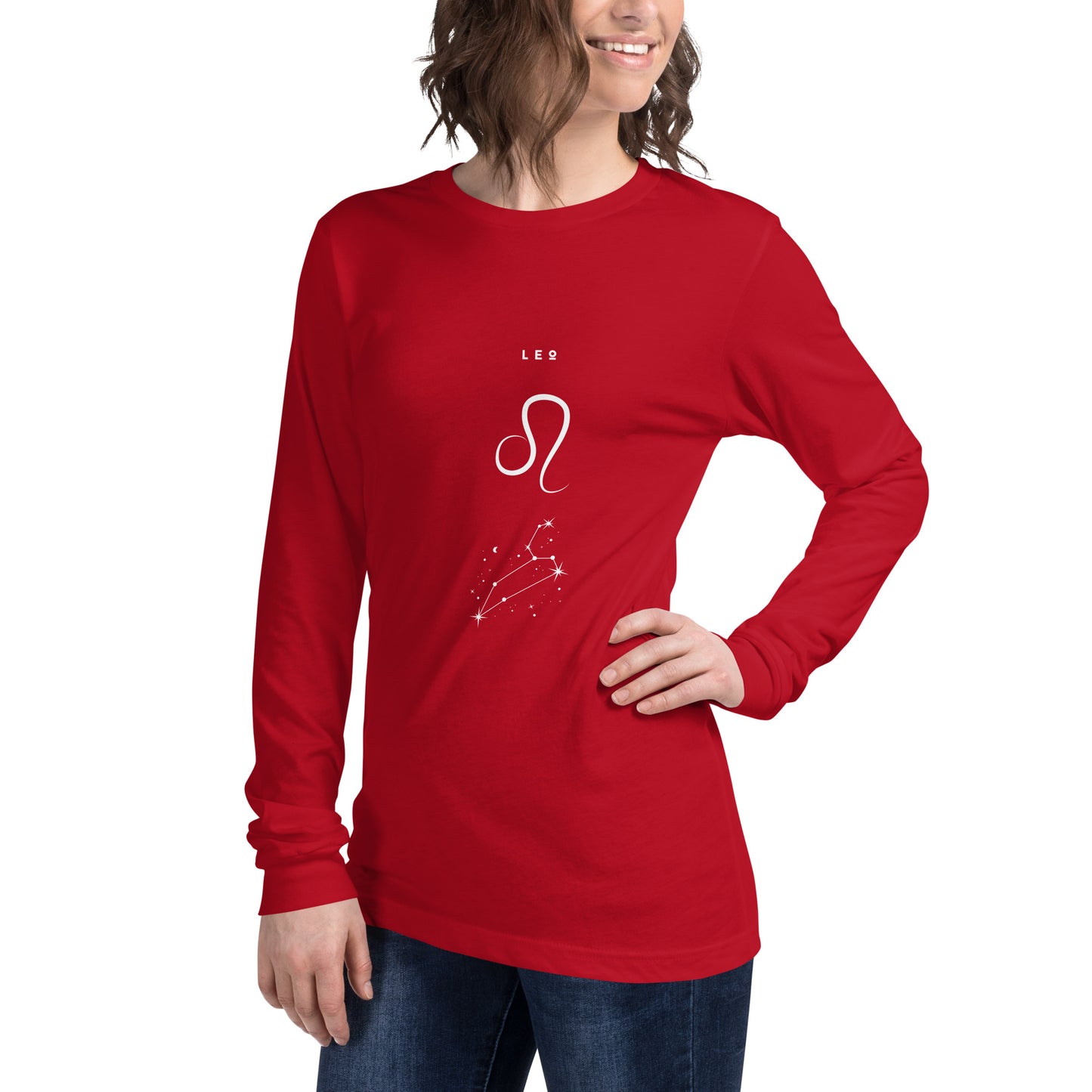Solmane Long Sleeve Shirt - Left Placement image 23: Maroon version, size XL with front view, left-side angle of the Leo range.